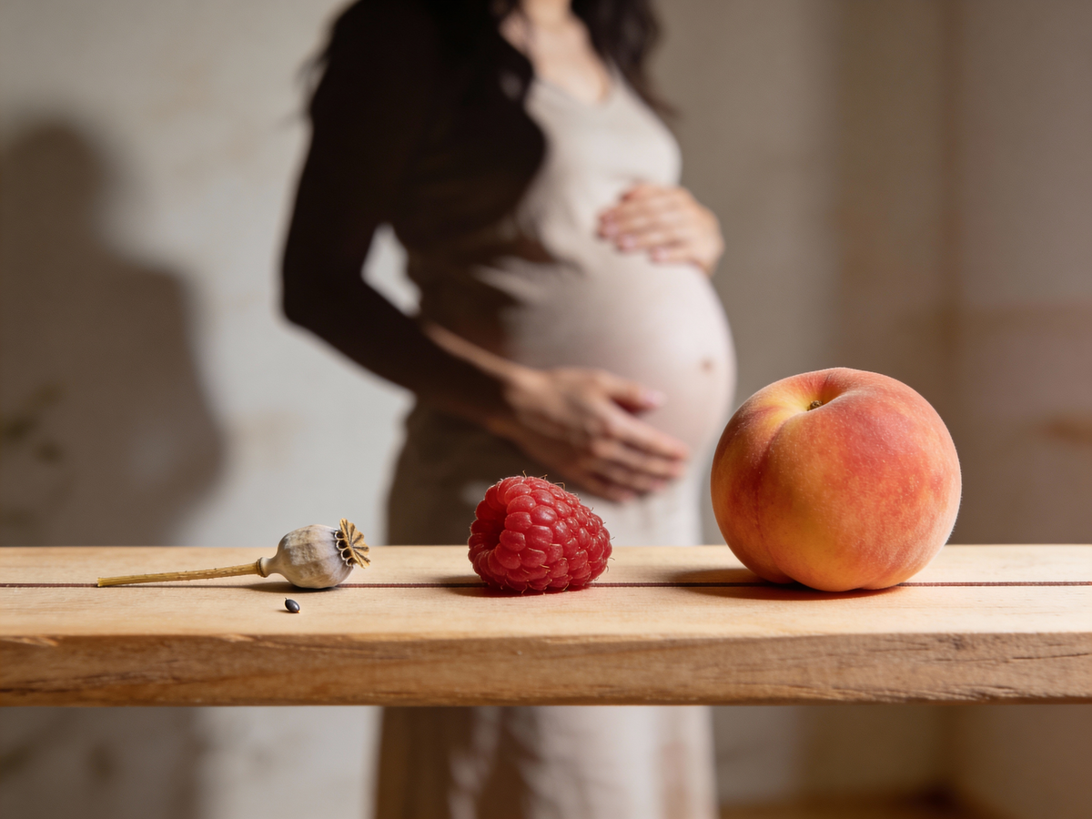 Kalendarz ciąży pierwszy trymestr wielkość dziecka od ziarenka do owocu